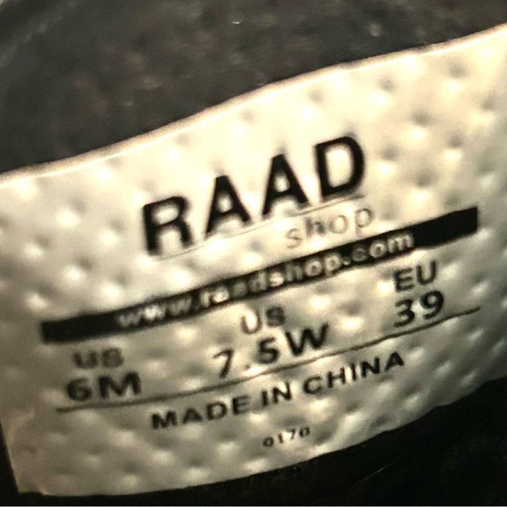 RAAD Black Multicolor Lace up High Top Sneakers Women’s size 7.5W Men’s size 6M - Picture 4 of 13